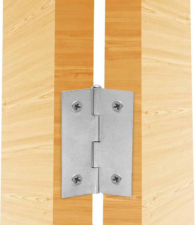 Piutouyar 6Pack Butt Hinge 2 Inch Mini Hinges 304 Stainless Steel Hinges Small Cabinet Hinges Folding Craft Hinges with Mounting Screws for Boxes Gate Drawer