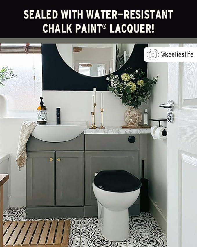 Annie Sloan Chalk Paint® (French Linen, 500 ml/16.9 Fl Oz) a unique decorative paint for furniture, cabinets and home décor with no sanding or priming