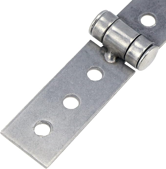 2Pcs 3 inch Silver Folding Butt Hinges Stainless Steel Furniture Door Window Hinges, Small Hinges for Crafts, Frameless Glass Window Hinge 6 Hole Hinge