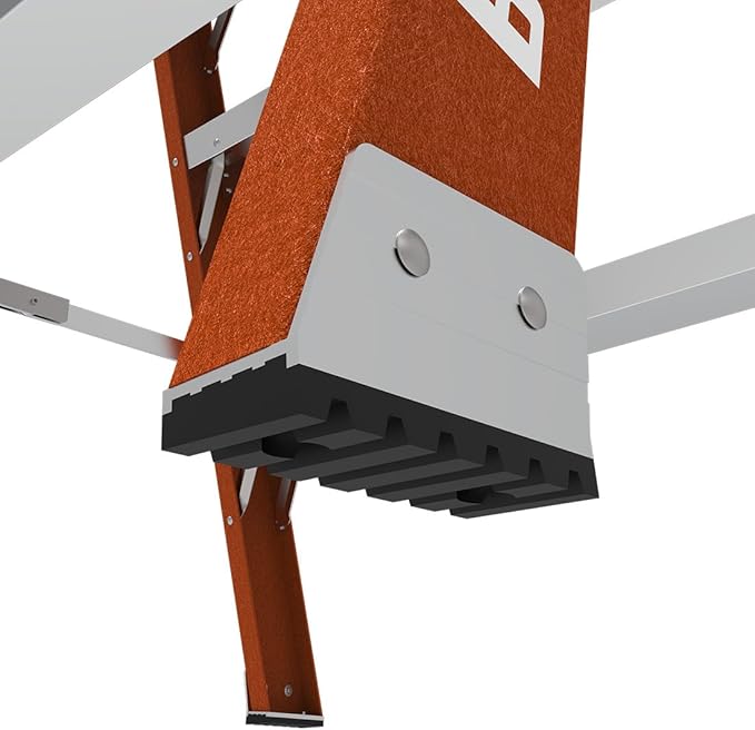 Metaltech E-WSFB24T1A Buildman Grade 2-ft. Fiberglass Step-up Workbench, Work Stand Saw Horse, Step Ladder for Home Improvement and Construction Scaffolding with Slip-Resistant Surface and Rubber Feet