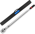 100-750ft. lb 3/4 Drive Torque Wrench, Dual-Direction Adjustable High Accuracy Torque Wrench, ±3% Click with Buckle for Car Trucks Oil Rigs Off-Road Equipment