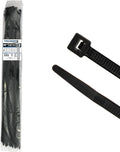 Kable Kontrol Heavy Duty Cable Zip Ties 50 Pcs 40 Inch Black, 250 Lbs Tensile Strength, Self-locking UV Resistant Plastic Nylon Wire Ties, for Indoor or Outdoor Use