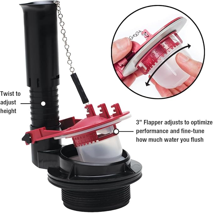Fluidmaster K-400H-038-T4 PerforMAX 3 in. Everything Toilet repair kit, No Size, Multi