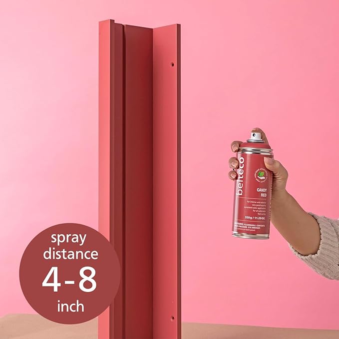 Lobster Red Spray Paint | Water based & Odorless | Eco-Friendly & Vegan | Weather & UV-Resistant | For all Substrates | Fast Dryin