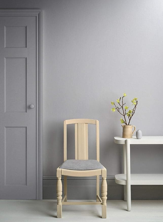 Annie Sloan Satin Paint (Chicago Grey, 25 Fl Oz/750 mL). Soft sheen for interior wood and metal. Self-leveling, all-in-one paint with no wax or lacquer required.