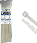 Kable Kontrol Cable Zip Ties, 18 Inch 50 Pcs, HD 120lbs Test, Natural White | Nylon Plastic, Self Locking, UL Listed, Indoor Use