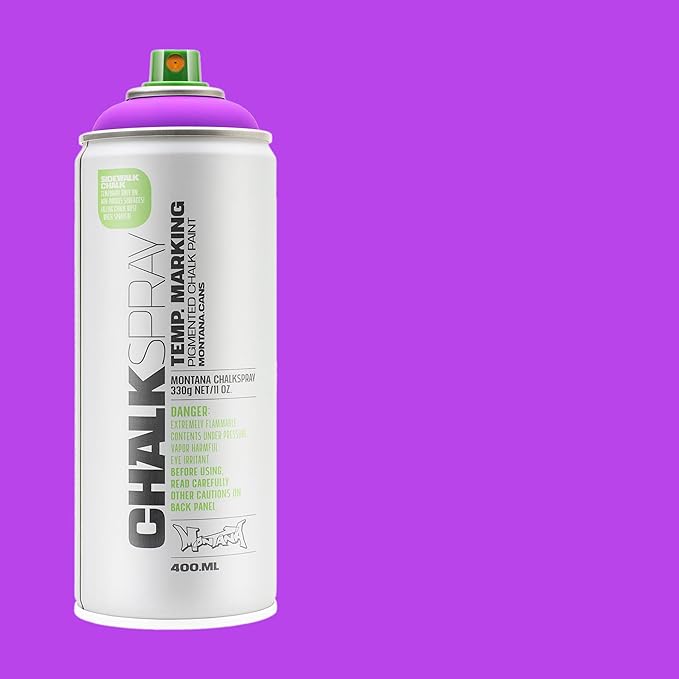 Montana Cans Montana Chalk Spray Paint, 400ml, Violet, 13.5 Fl Oz (Pack of 1)