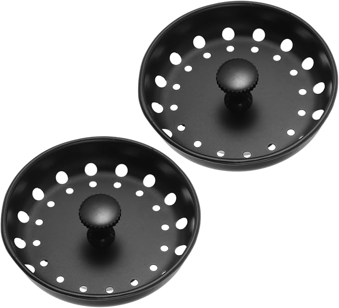 Homoyoyo 10pcs Metal Sink Drain Strainer Stopper Kitchen Drain Filter Handle Easy to Install and for Home Use -Clogging for Standard Sinks