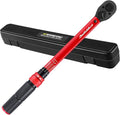 1/2-Inch Drive Click Torque Wrench,10-170FT.LB/13.6-230.5N/M & Dual-Direction, 72-Tooth Dual Range Scales Torque Wrench 1/2 Drive,Easy Use for Motorcycle,Car,etc