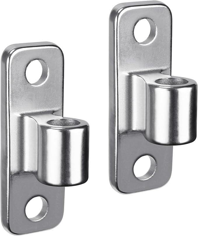 Insaga Heavy Duty Wall Mount Gate Hinge 2-Pack, 304 Stainless Steel One-Piece Cast Hinge for Farm Fence, Wood, Metal Gates, Chain Link Fence Post Hinges fits 5/8" Pin