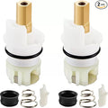 RP25513 faucet stem assembly Replacement Kit,for Delta two handle Faucet Repair Kit,Includes RP24096 Cartridge RP4993 Seat and Spring RP24097 Turn stop1/4, 2 Pack
