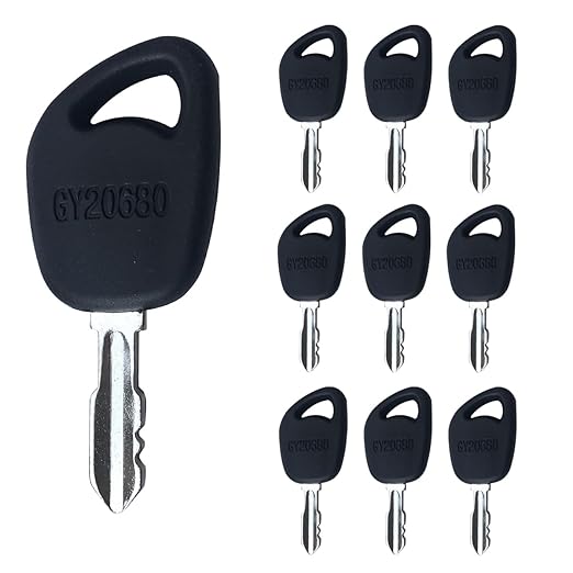 Ignition Key AM131946 AM135345 M153650 GY20680 GX24332 for John Deere D100 D105 D110 D120 D130 D140 D150 D155 D160 D170 AYP Husqvarna Poulan Roper Craftsman Lawn Mowers (GY20680)