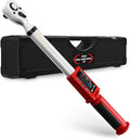 Hairich 3/8 torque wrench digital, Electric Torque Wrench 5-100FT-LB | 6.75-135N.M, Torque Range Accurate to ±2%, with Buzzer and LED Flash Notification for Car/Motorcycle/Auto Repair