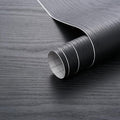 Arthome Peel and Stick Contact Paper Black Wood Wallpaper Self-Adhesive & Removable Vinyl Wall Paper for Countertop Furniture Kitchen, Easy to Clean, (33" x 120")