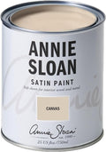 Annie Sloan Satin Paint (Canvas, 25 Fl Oz/750 mL). Soft sheen for interior wood and metal. Self-leveling, all-in-one paint with no wax or lacquer required.