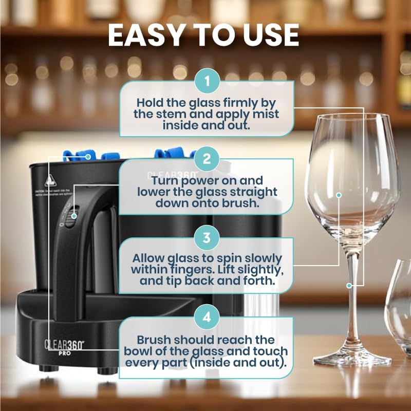 Clear360º Pro Glassware Polisher