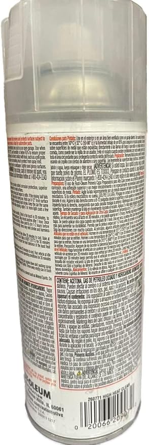 Rust-Oleum 260771 Automotive High Heat Spray Paint, 11 oz, Clear