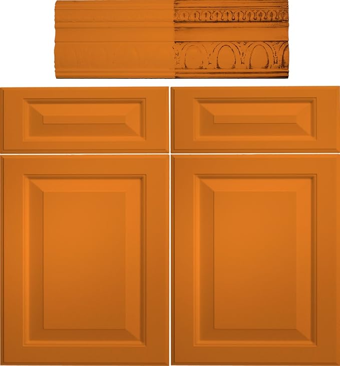 Retique It® Chalk Finish Paint by Renaissance, 16oz Pumpkin - Non Toxic, Eco-Friendly Chalk Furniture & Cabinet Paint - 16 oz (Pint), Pumpkin
