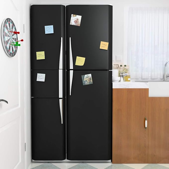24x200 Inch Solid Color Waterproof Contact Paper Kitchen Cabinet Contact Paper Peel and Stick Black ContactPaper for Cabinets Black Peel and Stick Wallpaper for Bedroom Wall Vinyl Wrap