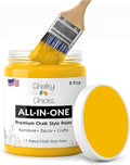 Chalky Chicks 8 Fl Oz Matte Bees Knees (Yellow) Chalk Paint for Furniture Without Sanding - No Prep Furniture Paint No Sanding All in One for Crafts, Wood, Walls, Cabinet, Metal, Dresser, Farmhouse