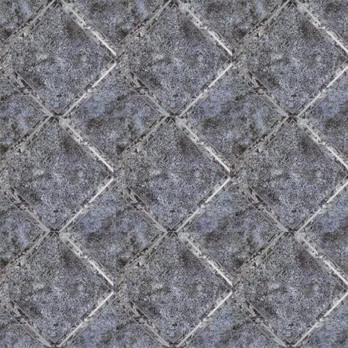 Tivoli Self Adhesive Vinyl Floor Tiles, 45 Tiles - 12" x 12", Metallic Marble Diamond - Peel & Stick, DIY Flooring for Kitchen, Dining Room, Bedrooms, Basements & Bathrooms by Achim Home Decor