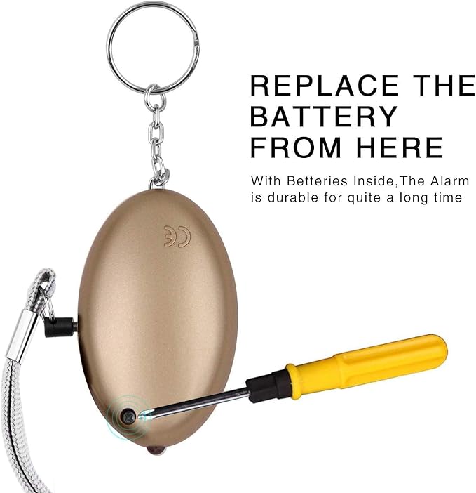 KOSIN Safe Sound Personal Alarm, 3 Pack 145DB Personal Security Alarm Keychain with LED Lights, Emergency Safety Alarm for Women, Men, Children, Elderly