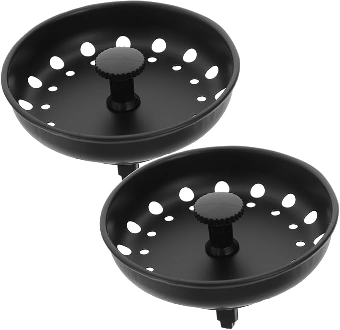 Homoyoyo 10pcs Metal Sink Drain Strainer Stopper Kitchen Drain Filter Handle Easy to Install and for Home Use -Clogging for Standard Sinks