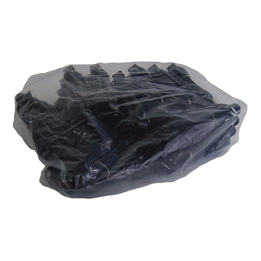 6" Serving Tong, Black, Durable Plastic, Disposable, 72 Count