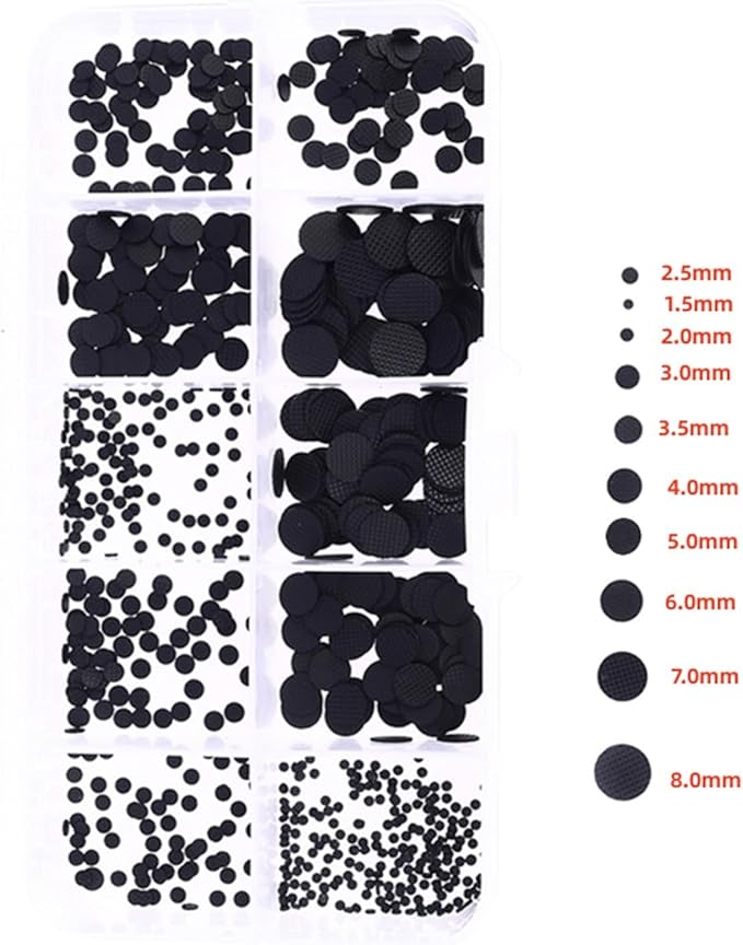 XiBany for IR Remote Control Conductive Rubber Buttons 500PCS Different Sizes Conductive Rubber Pads Keypad Repair Kit