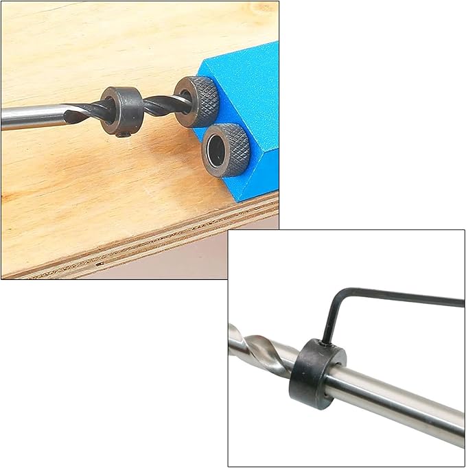 Pocket Hole Jig Dowel Drill Joinery Kit Carpenters Wood Woodwork Guides Joint Angle Tool Carpentry Locator Craft DIY Woodworking Wood 14Pcs