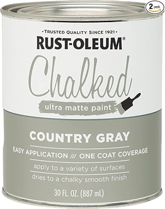 Rust-Oleum Chalked Country Gray Chalk Paint 30 oz.