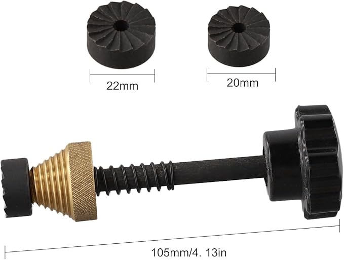 Tap Reseating Tool for Leaking Taps with Threaded Guide and Steel Cutters, 1/2 inch 3/4 inch DIY Plumbing Repair Kit for Sink Basin Bath Faucets