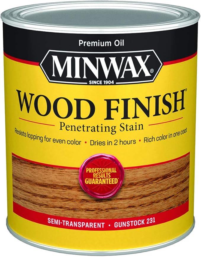 Minwax 700454444 Wood Finish, Gunstock, 1 Quart