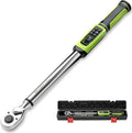 Digital Torque Wrench 1/2" Drive-2.2-147.5Ft.Lb for Car Motorcycle | Electronic Torque Wrench(3-200N.m),Vibration Buzzer LED Indicator,±2% Accuracy 5 Units for Bike Auto Truck Repair DIY