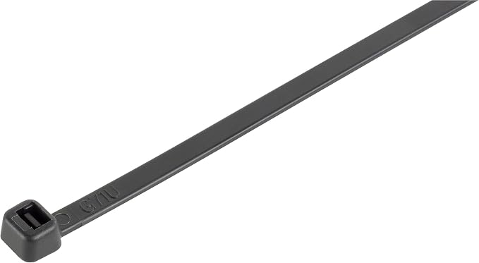 GTSE 8 Inch Black Zip Ties, 1,000 Bulk Pack, 50lb Strength, UV Resistant Strong Nylon Cable Ties, Self-Locking 8" Tie Wraps