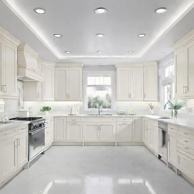 ALL-IN-ONE Paint by Heirloom Traditions, Linen (Soft Warm White), Gallon - Durable cabinet and furniture paint. Built in primer and top coat, no sanding needed. Includes our 30 featured color card.