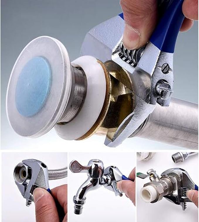 1 Piece-Large Opening Adjustable Wrench Spanner with Short Handle 6 inch