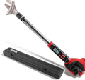 Digital HVAC Torque Wrench, 7.4-147.5 ft.lb/10-200 N.m, Crescent Head Adjustable Torque Wrench, 2% Accuracy, LED and Buzzer Alert, Professional Tool for Mini Split AC and HVAC