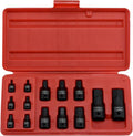 NEIKO 01141B Allen-Bit Socket Set, Metric Socket Set, 2.5 mm to 19 mm, 1/4-Inch, 3/8-Inch, and 1/2-Inch Drive, CrMo Steel, Impact-Grade, 14-Piece Set