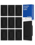 ELEGRP Smart Light Switch, 2.4GHz Wi-Fi Light Switch Compatible with Alexa & Google Assistant, Neutral Wire Required, APP Control and Timer Schedule, UL Certified,Single Pole, Black, 10 Pack
