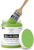 Chalky Chicks 4 Fl Oz Matte Pistachio (Lime Green) Chalk Paint for Furniture Without Sanding - No Prep Furniture Paint No Sanding All in One for Crafts, Wood,Walls, Cabinet, Metal, Dresser, Farmhouse
