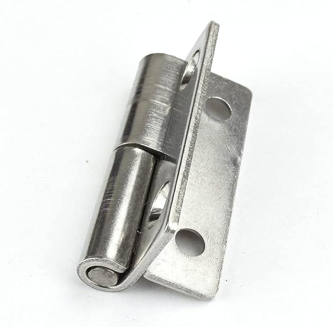 4Pcs 2inch Long Steel Small Slip Joint Flag Hinge-Lift Off Left Handed Lid Door,304 Stainless Steel