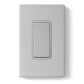 ELEGRP Matte Gray 3 Way Decorator Light Switch, 15A 120-277V, Paddle Rocker Switch Replacement, On/Off Wall Switch, Self-Grounding, Residential Grade, with Mid Wall Plate, UL/CUL, 1 Pack
