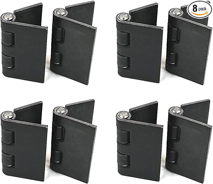 4" Heavy Duty Weldable Hinges | Steel Butt Hinge Design for Heavy Gates & Doors | Long Lasting - Corrosion & Rust Resistant - 4 Pairs