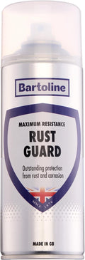 Bartoline Rust Guard Spray, 13.5 oz - Satin Finish Rust Protection for Metal, Tools, Vehicles, Gates & Outdoor Equipment Weather & UV Resistant - 400 ml