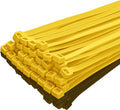 XINGO 14 Inch Yellow Zip Ties Heavy Duty 100 Pack, 120 LBS Tensile Strength, Premium Nylon Cable Wire Ties, Self-locking Plastic Ties for Indoor and Outdoor Use