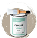 Chalk Paint for Furniture 25 fl.Oz. (750ml) + Special Chalk Paint Brush - Furniture Paint no Sanding or Priming - Chalk Finish Wood Paint - DIY Projects Home Decor & Improvement (DARK BEIGE)
