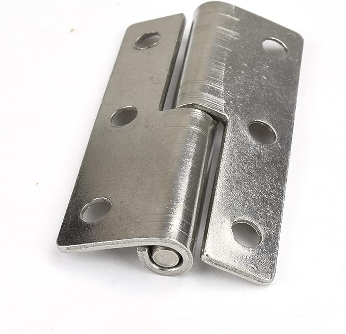 2pcs Lift Off Hinge Small Slip Joint Flag Hinges-Lift Off Right Handed Lid Door - 3inch Long 6 Holes Lift Off Hinge