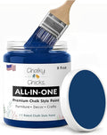 Chalky Chicks 8 Fl Oz Matte DC Blue (Navy Blue) Chalk Paint for Furniture Without Sanding - No Prep Furniture Paint No Sanding All in One for Crafts, Wood, Walls, Cabinet, Metal, Dresser, Farmhouse