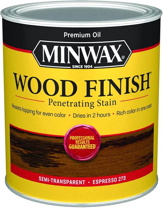 Minwax 700504444 Wood Finish, Espresso, 1 Quart